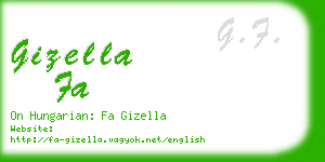 gizella fa business card